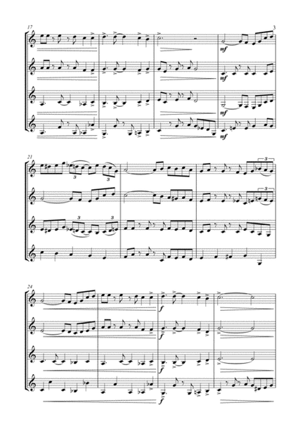 Battle Hymn of the Republic - a Jazz Arrangement - for Clarinet Quartet image number null