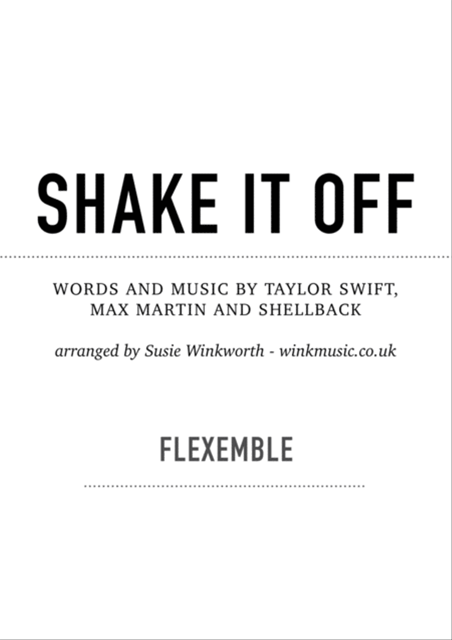 Shake It Off Full Orchestra scores gallery preview page 1