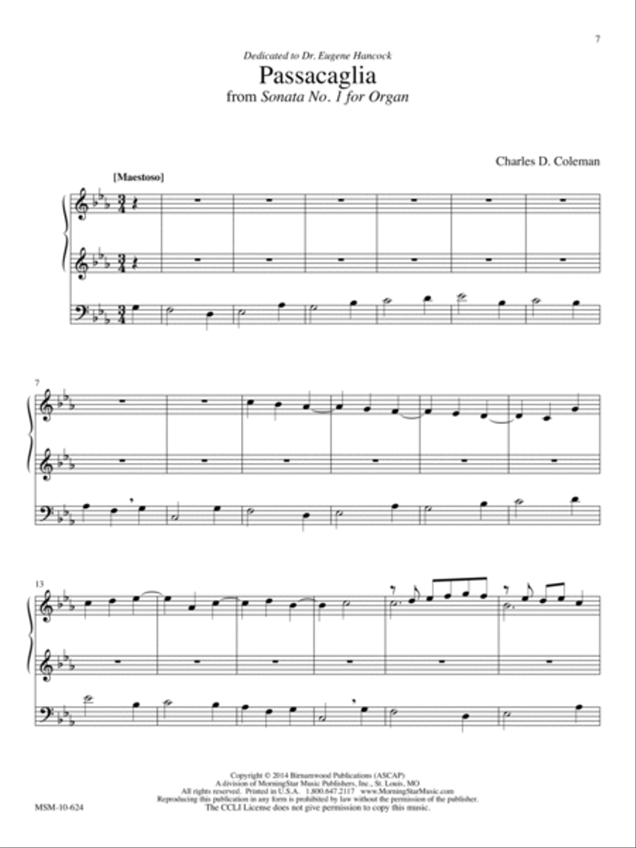African-American Organ Music Anthology, Volume 7 Organ scores gallery preview page 3