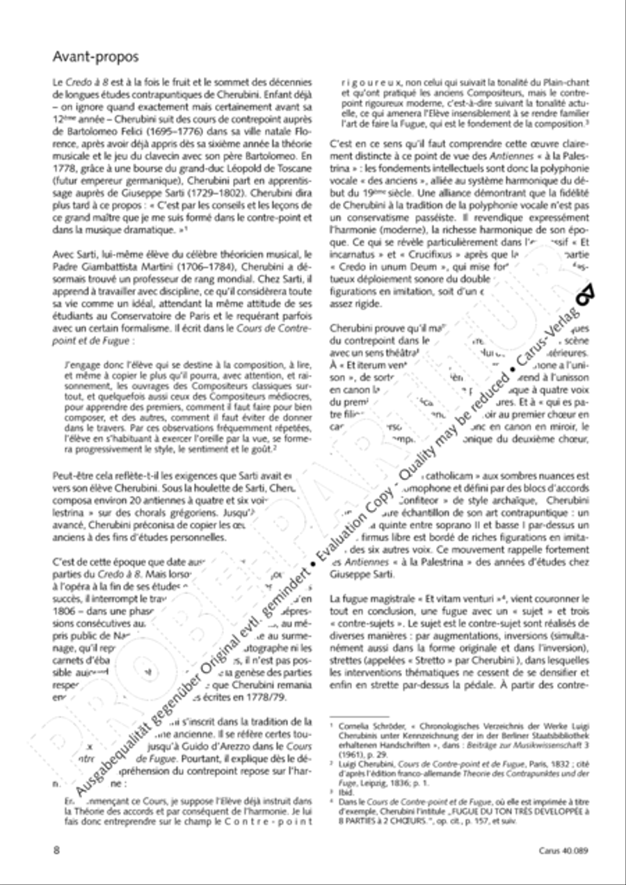 Credo a 8 voci 4-Part scores gallery preview page 9