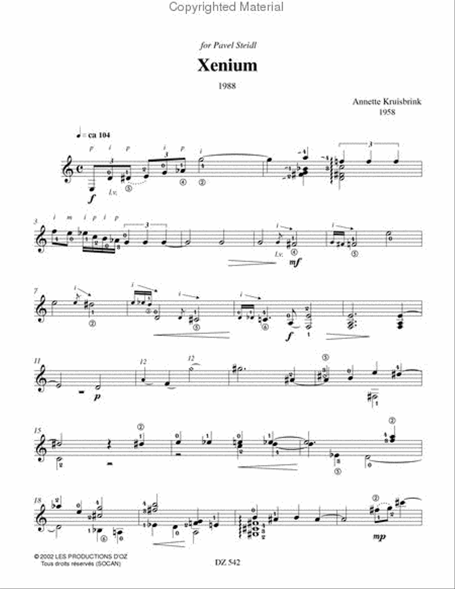 Xenium Classical Guitar scores gallery preview page 2