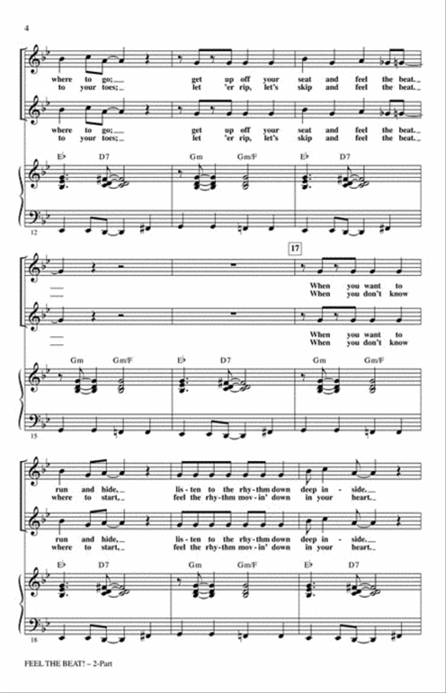 Feel the Beat! 2-Part scores gallery preview page 3