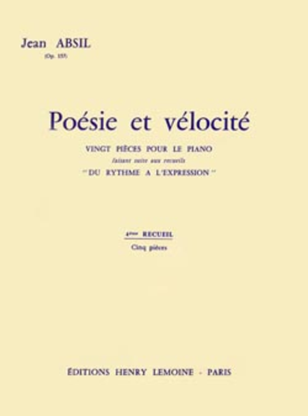 Poesie Et Velocite - Volume 4