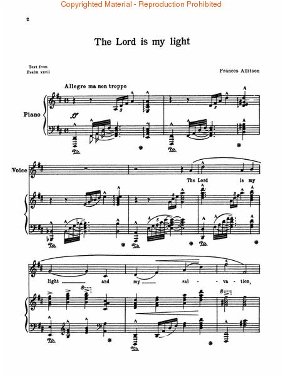 The Lord Is My Light The Lord Is My Light Medium-High Voice scores gallery preview page 2