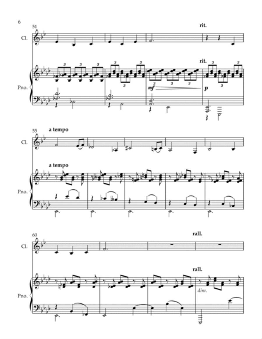 The Sea Princess Clarinet Solo scores gallery preview page 6