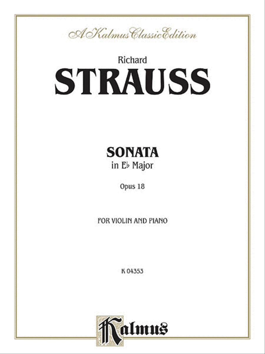 Sonata in E-flat Major, Op. 18 Small Ensemble scores gallery preview page 1