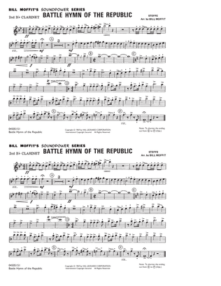 Battle Hymn Of The Republic - 2nd Bb Clarinet