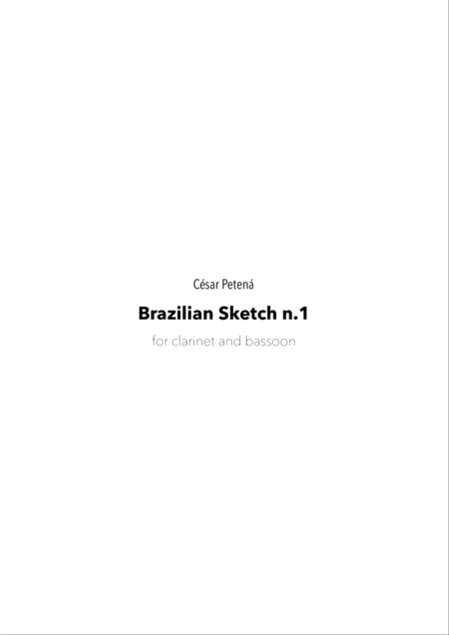Brazilian Sketch n.1 for clarinet and bassoon duet image number null