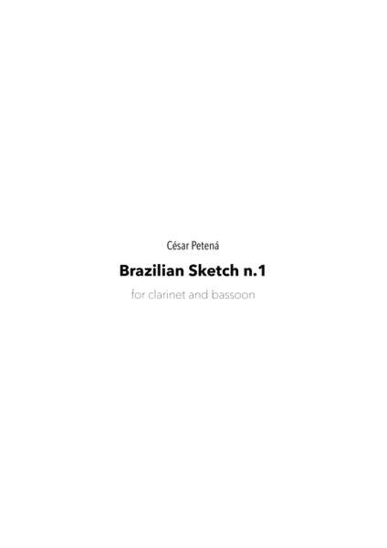 Brazilian Sketch n.1 for clarinet and bassoon duet