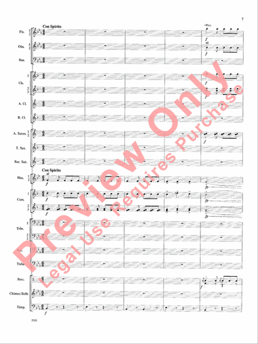 Wind Chimes Wind Chimes Concert Band scores gallery preview page 8
