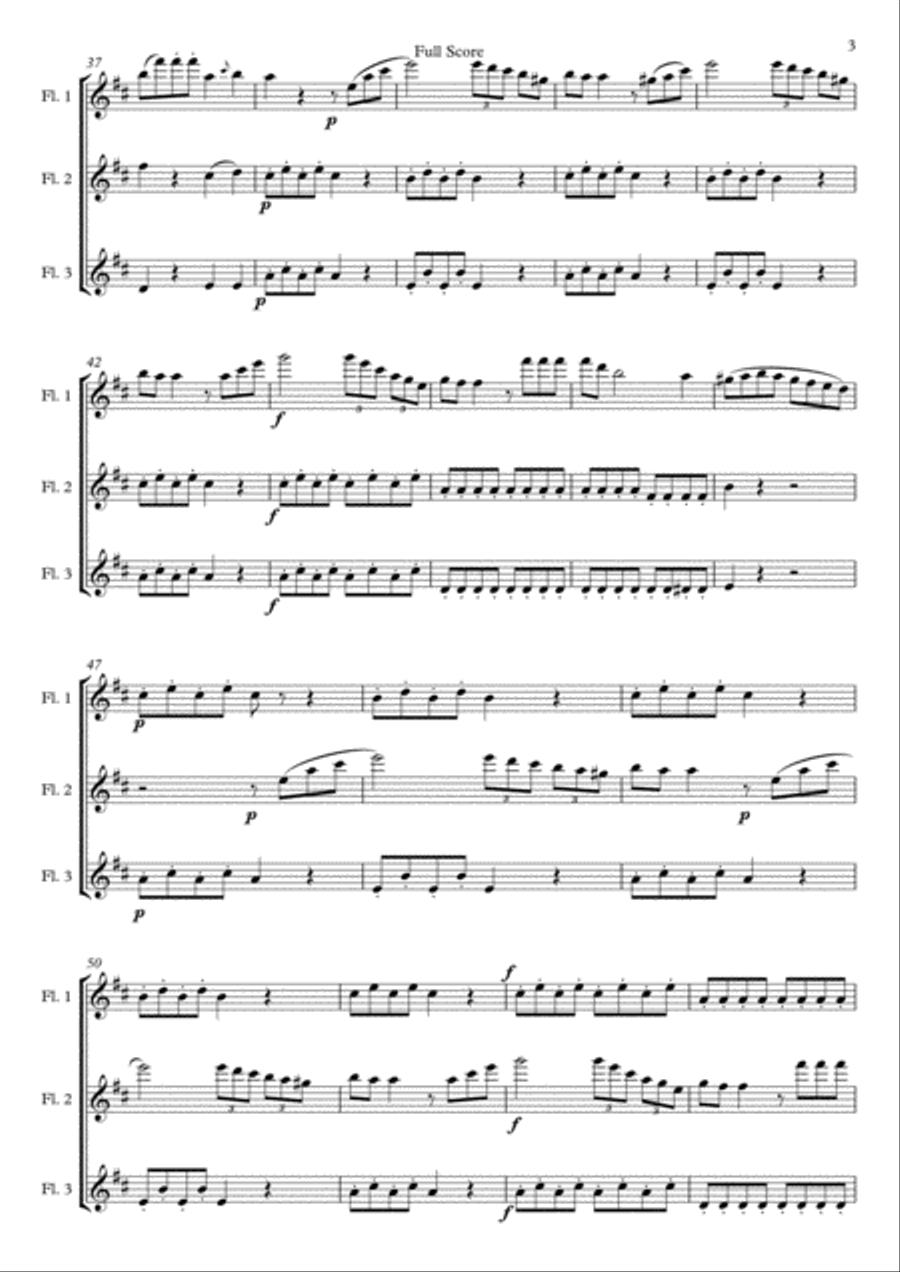 Flute Trio by Leonard de Call Flute Trio scores gallery preview page 3
