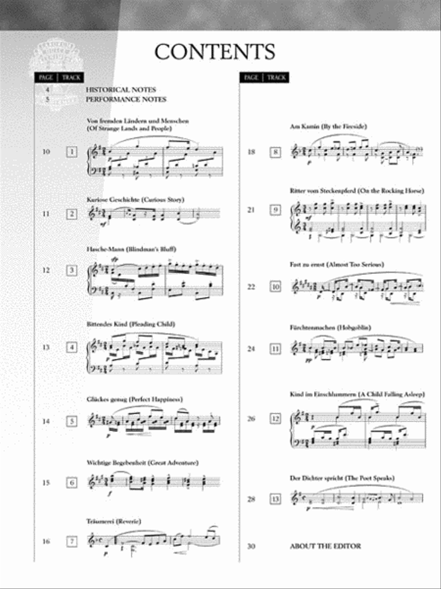 Schumann – Scenes from Childhood (Kinderscenen), Opus 15 Piano Solo scores gallery preview page 3