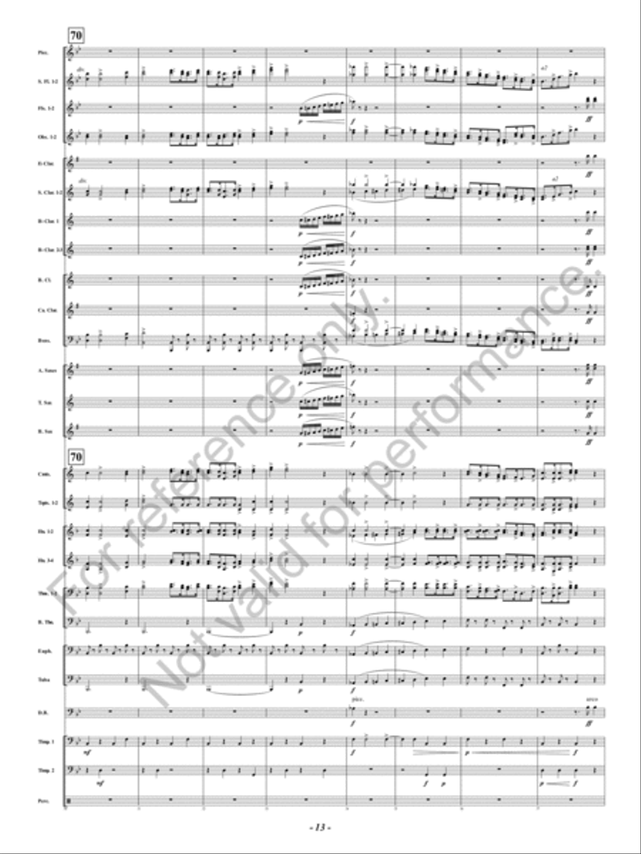 Symphony Fantastique Concert Band scores gallery preview page 14