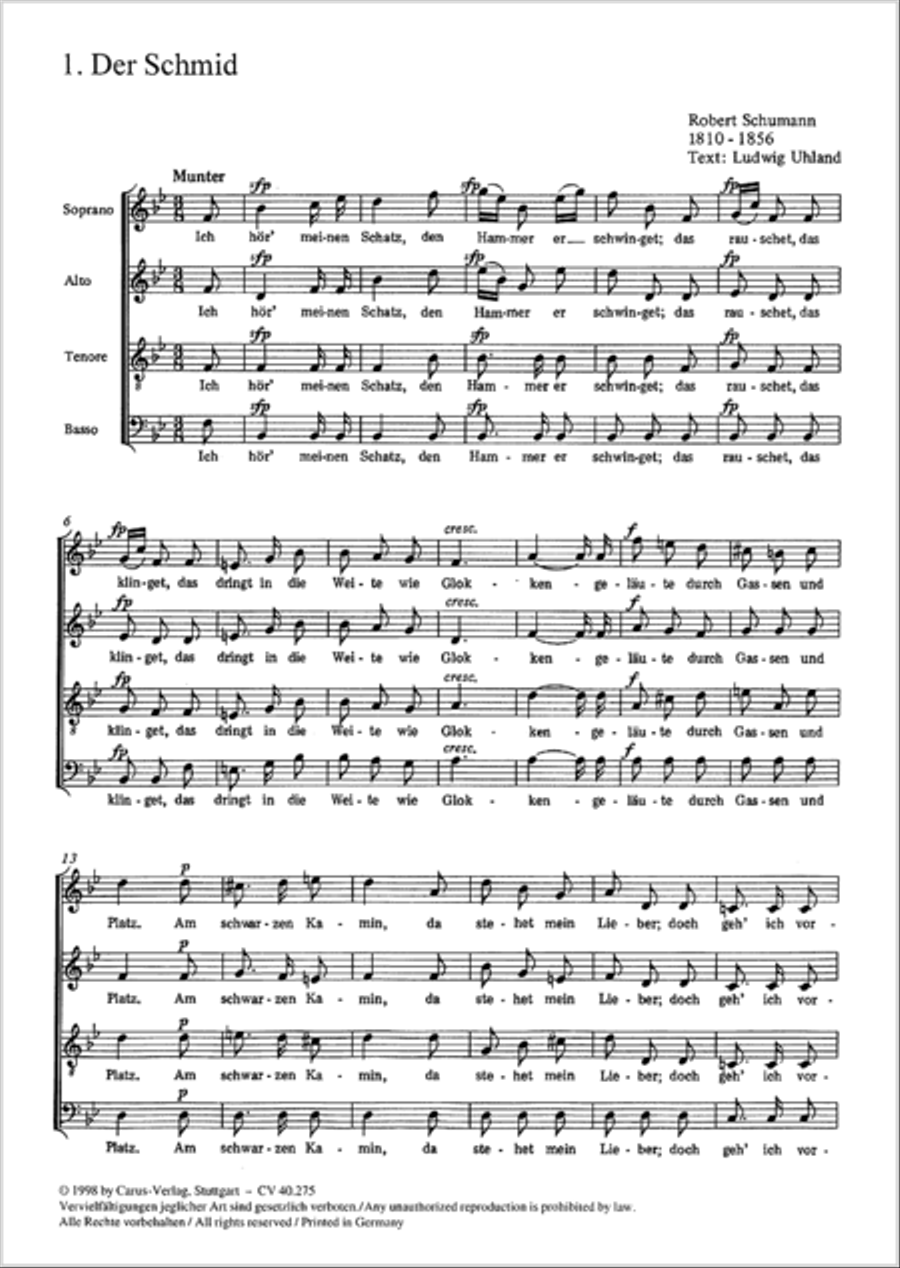 Romanzen und Balladen III op. 145 Choir scores gallery preview page 18