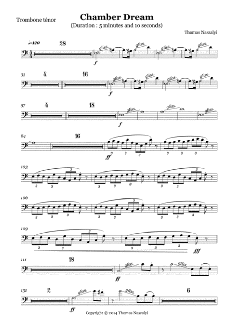 Chamber Dream/Trombone PART