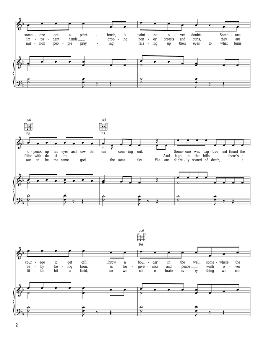 Merry-Go-Round Piano, Vocal, Guitar scores gallery preview page 2