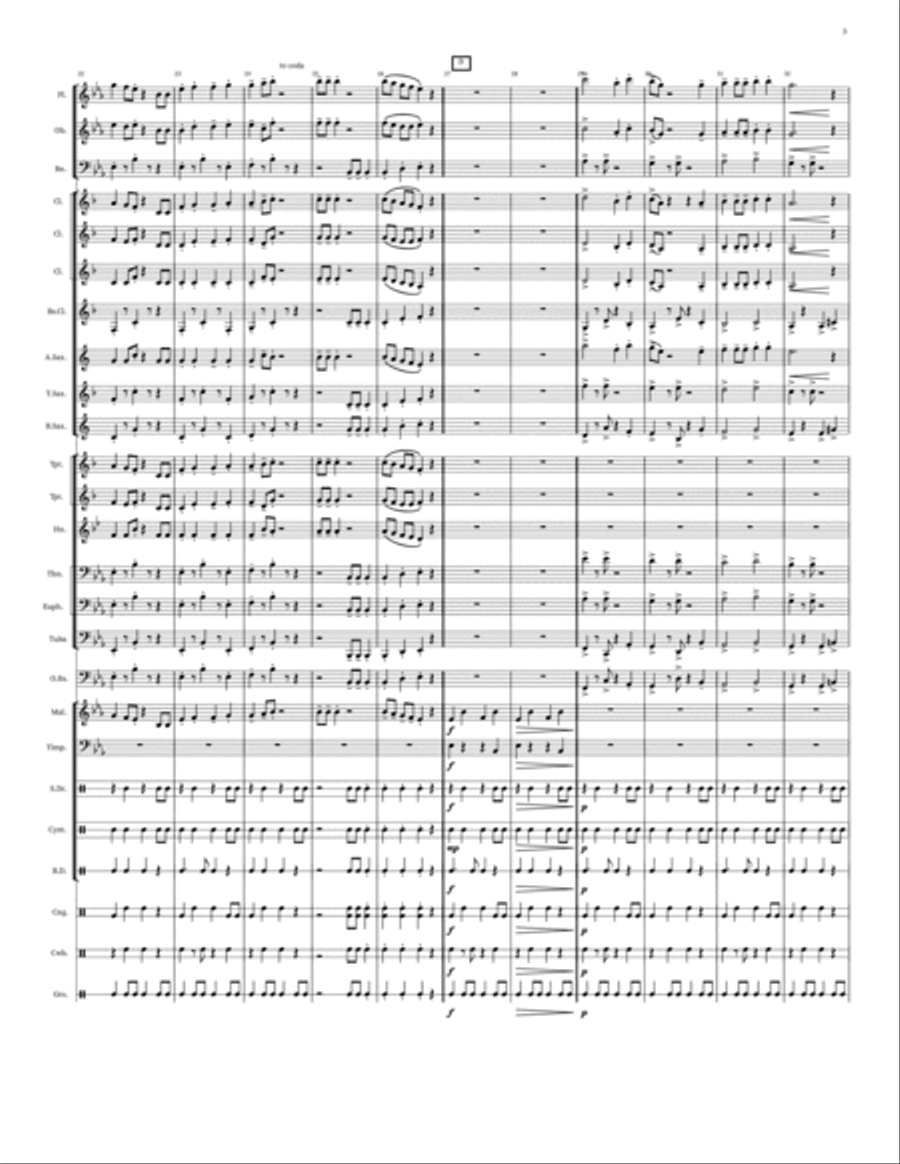 Cha-Cha for Penny Cha-Cha for Penny Concert Band scores gallery preview page 4