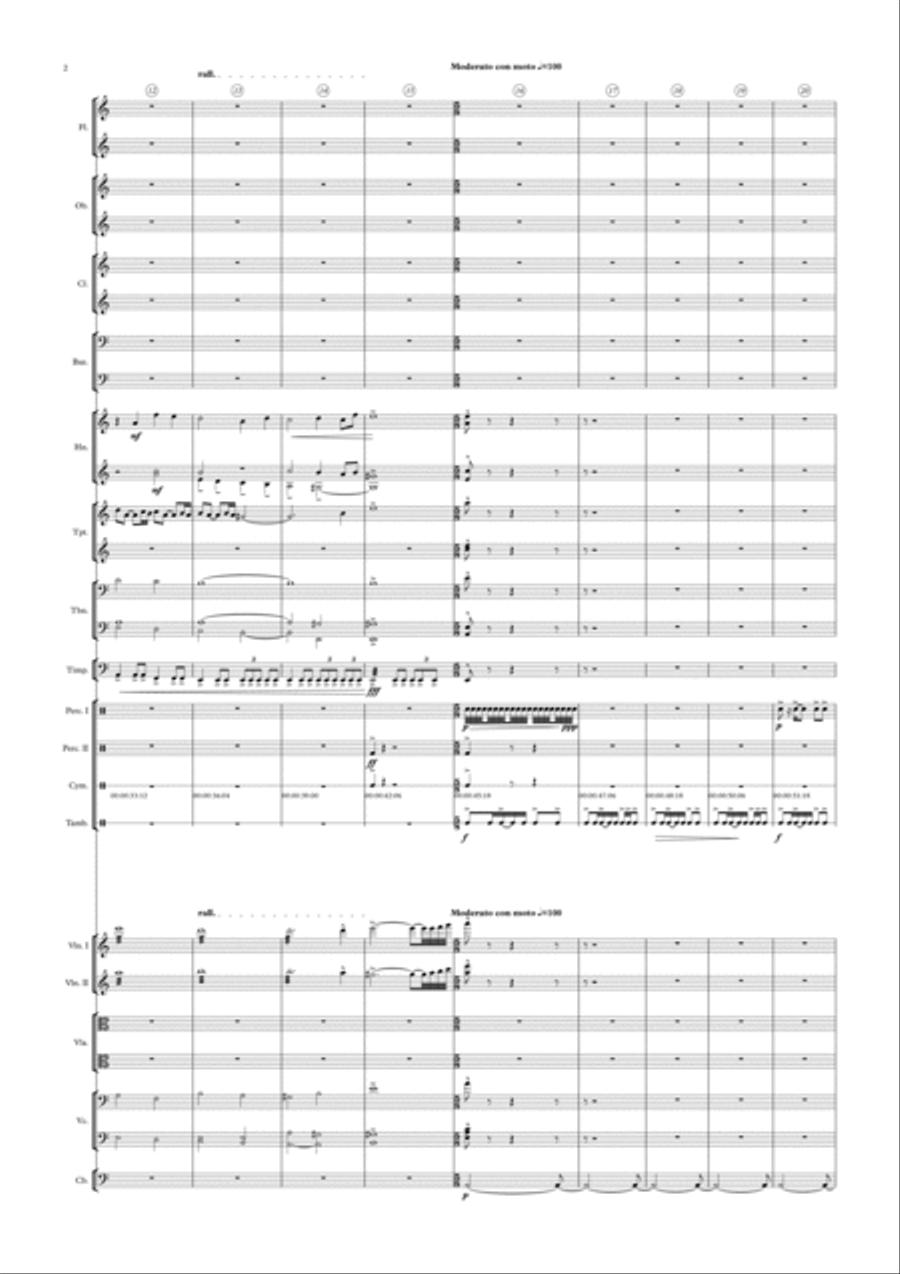 Overture of life - Petro Melnyk Full Orchestra scores gallery preview page 2