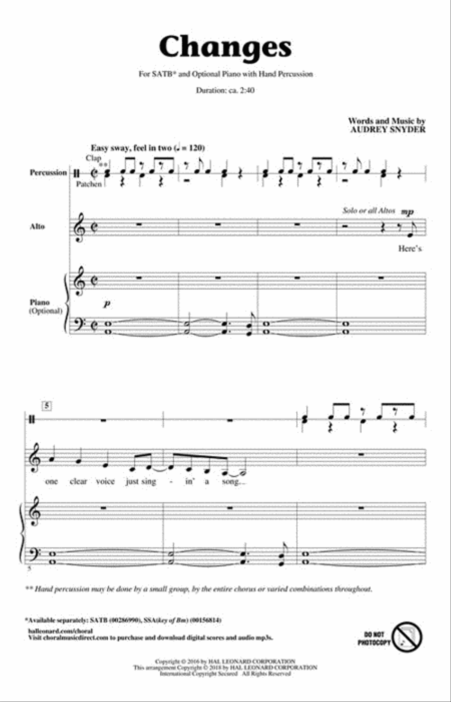 Changes 4-Part scores gallery preview page 2