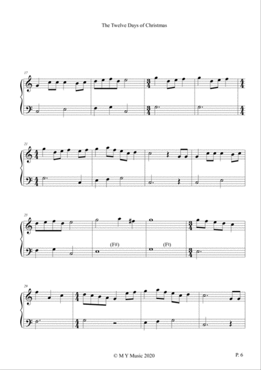 Christmas Songs (Book 4) - Small Harp (from Low C) Harp scores gallery preview page 6