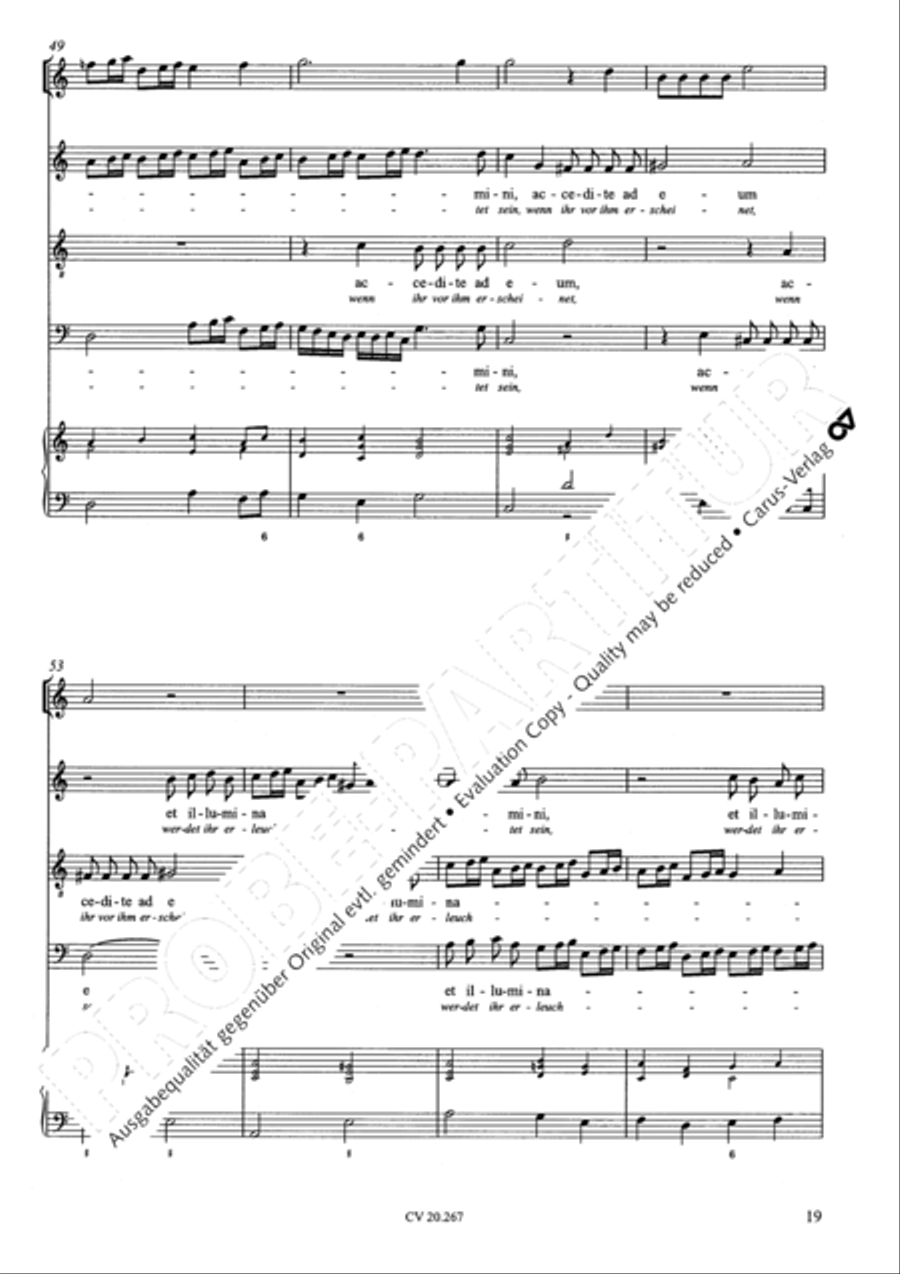 Benedicam Dominum; Exquisivi Dominum Score scores gallery preview page 20