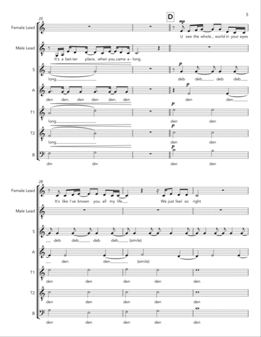 Better Place A Cappella scores gallery preview page 5