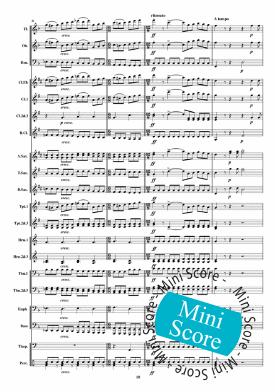 Regina Coeli Concert Band scores gallery preview page 16