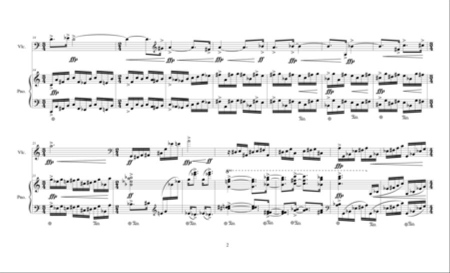 Lemurs are Afraid of Fossas for cello and piano Piano scores gallery preview page 9