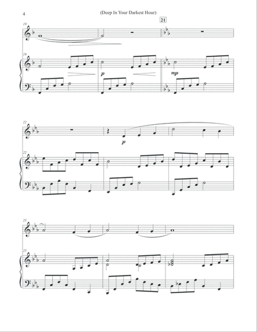 Deep In Your Darkest Hour - Oboe & Piano Piano scores gallery preview page 4
