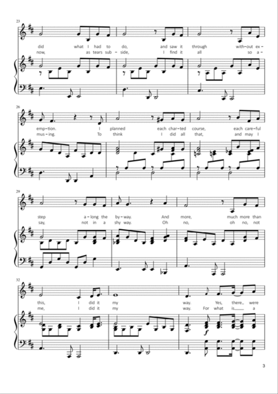 My Way Voice scores gallery preview page 3