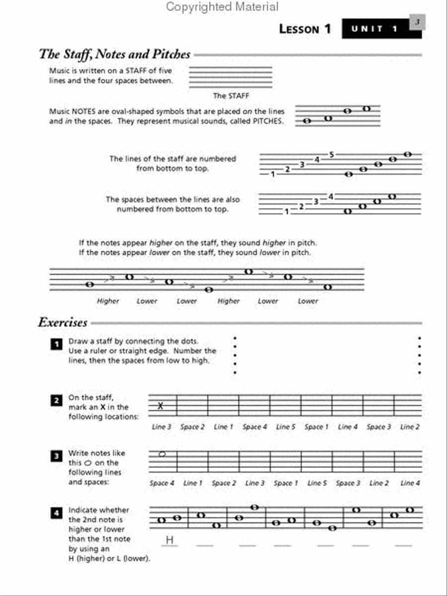 Alfred's Essentials of Music Theory, Book 1 Viola scores gallery preview page 4