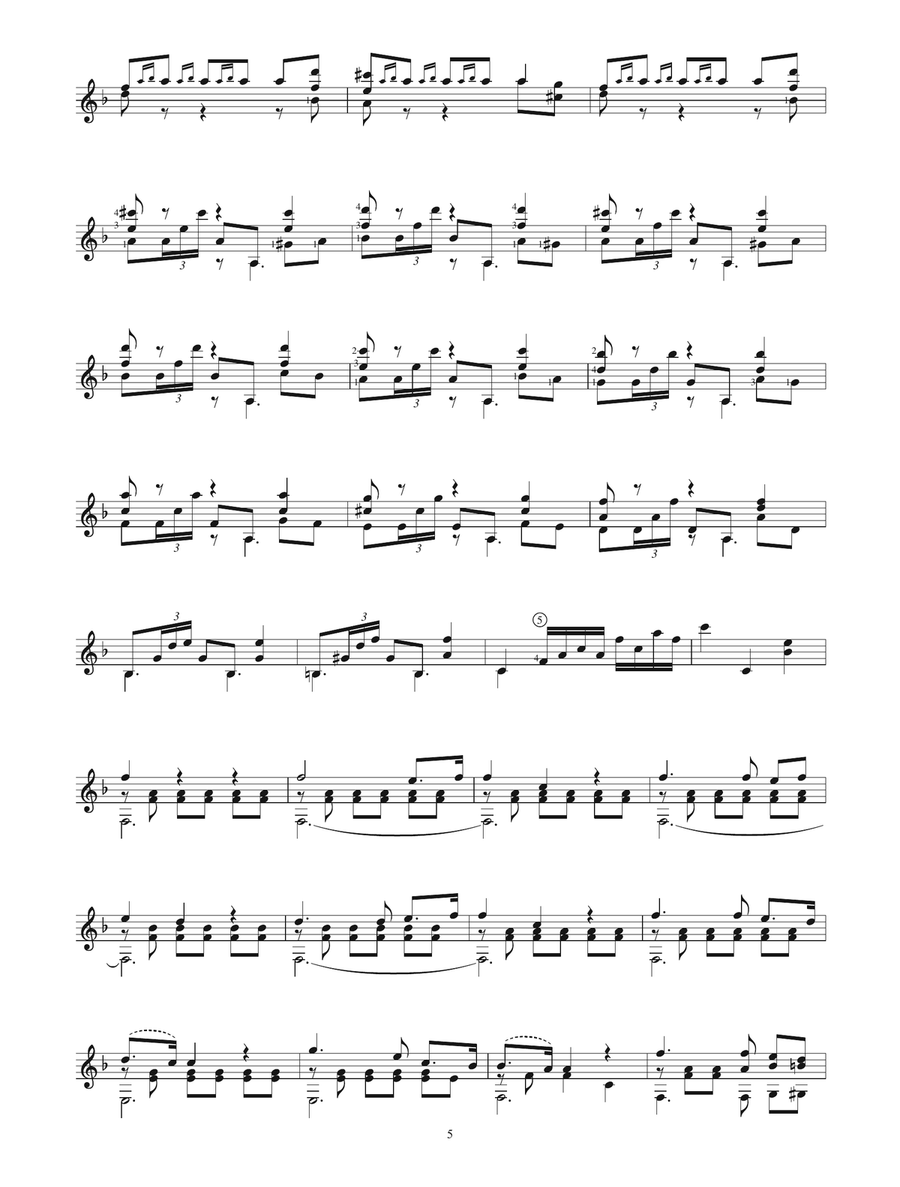 Le Fandango Acoustic Guitar scores gallery preview page 5
