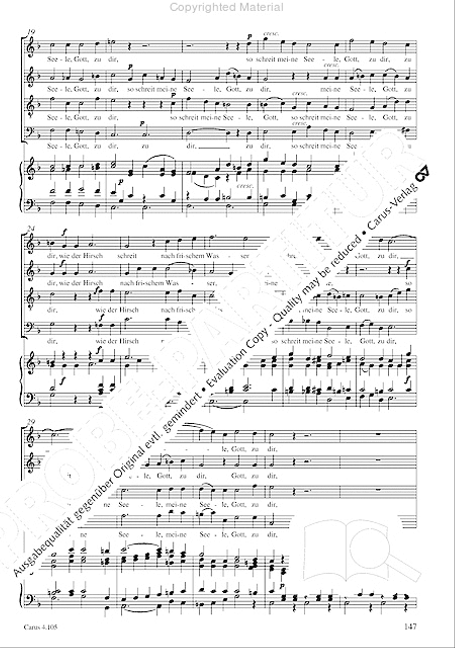 Choral collection Mendelssohn - editionchor Choir scores gallery preview page 148