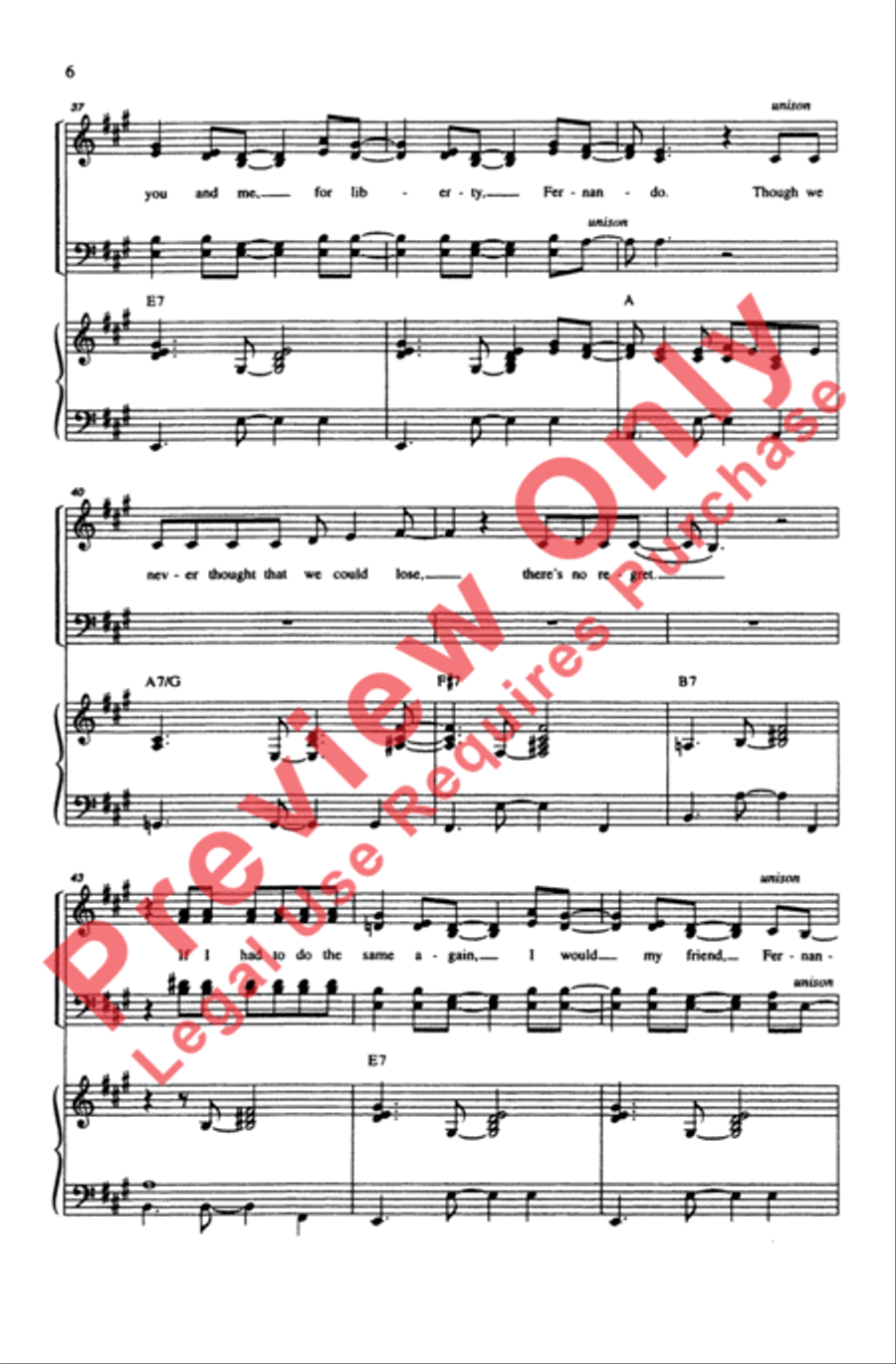 ABBA Forever! 4-Part scores gallery preview page 6