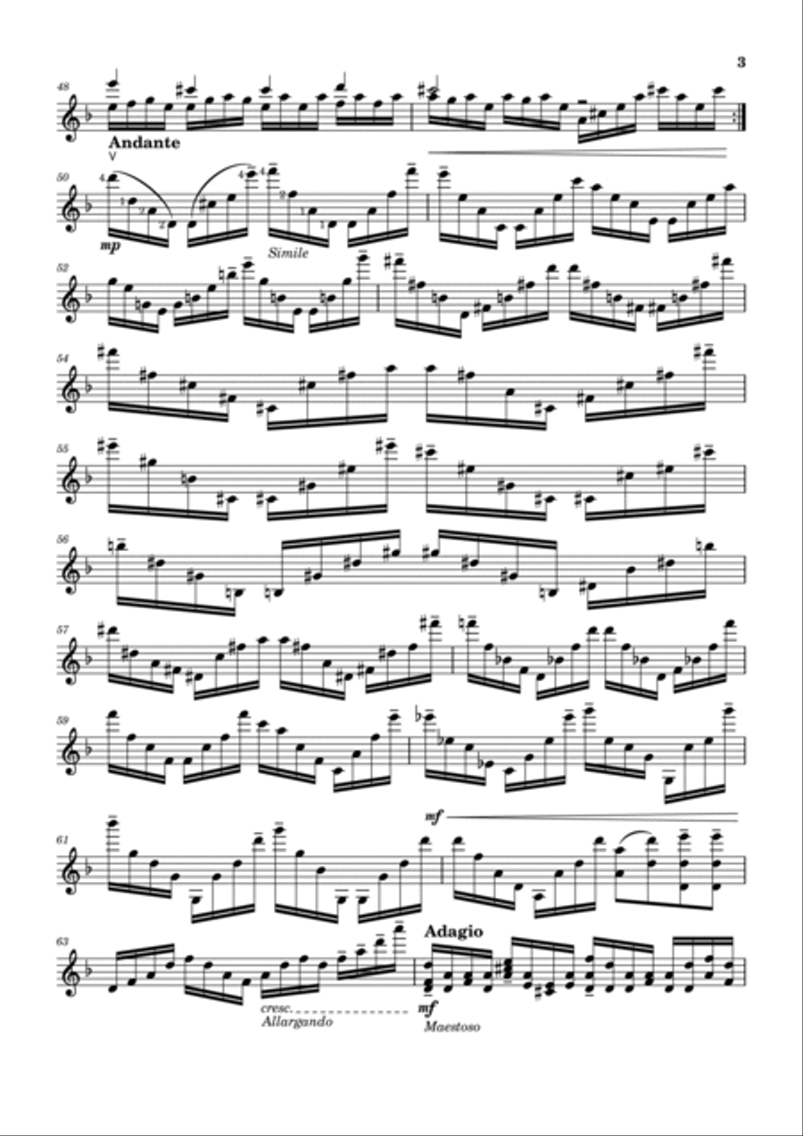 Essence for Solo Violin Violin Solo scores gallery preview page 3