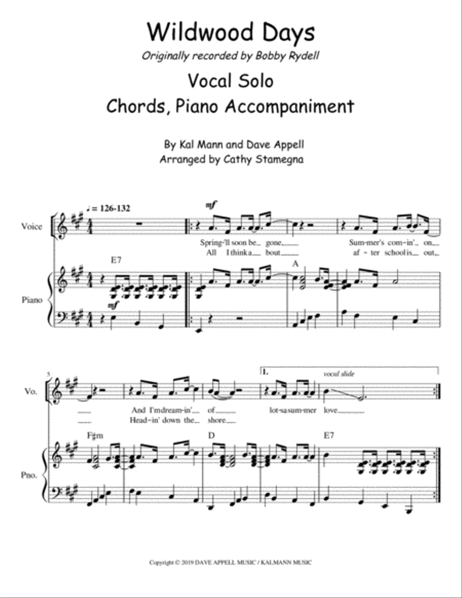 Wildwood Days Voice Solo scores gallery preview page 3