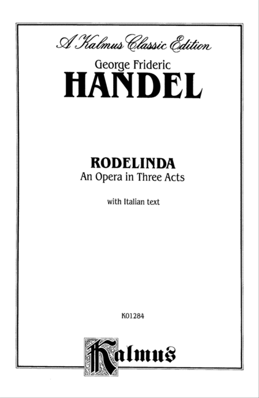 Rodelinda (1725) Voice scores gallery preview page 2