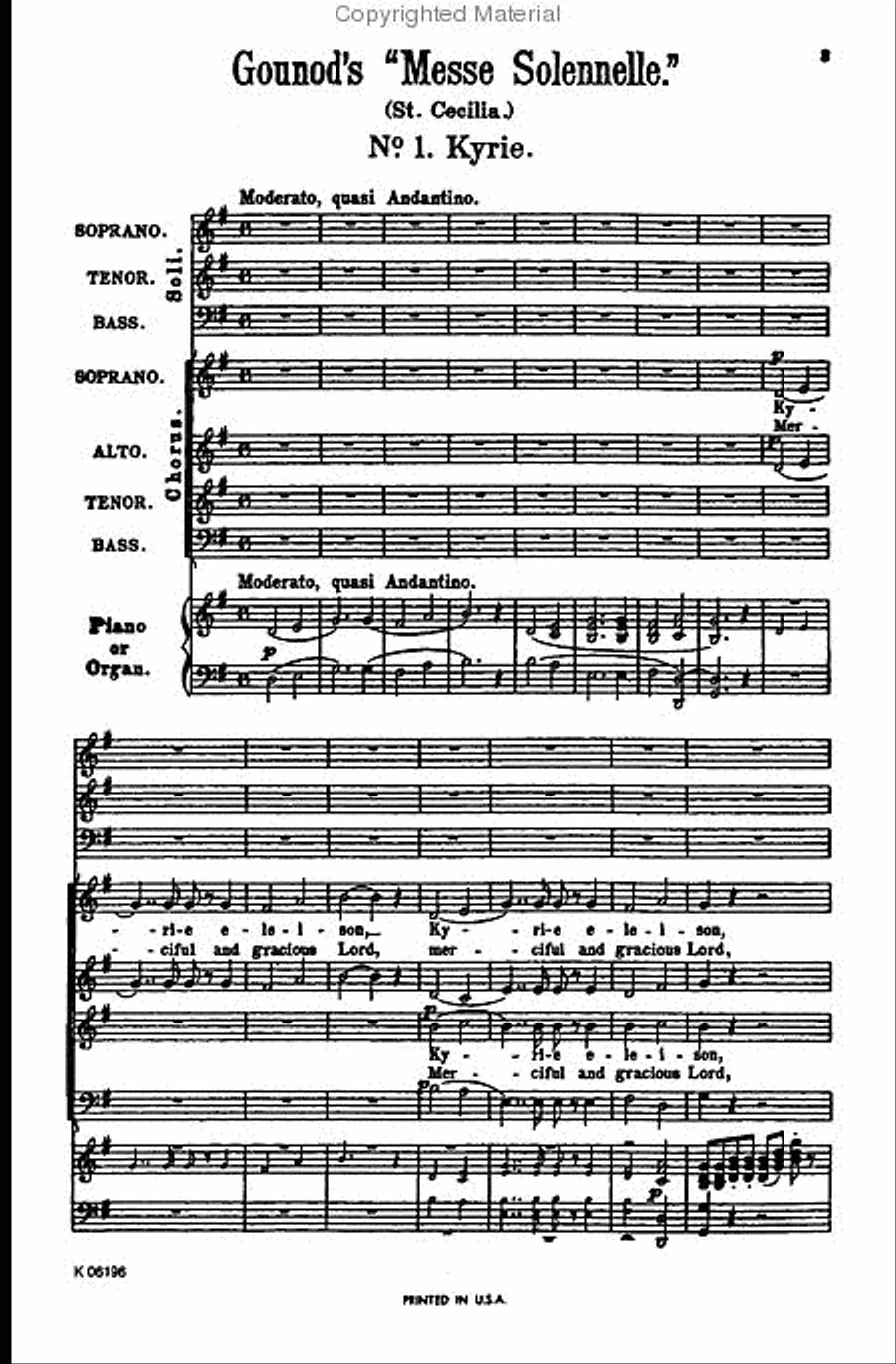 Messe Solenelle 4-Part scores gallery preview page 4