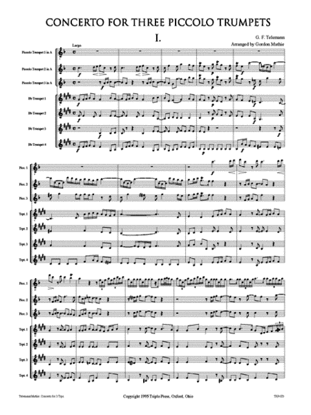 Concerto for Three Piccolo Trumpets