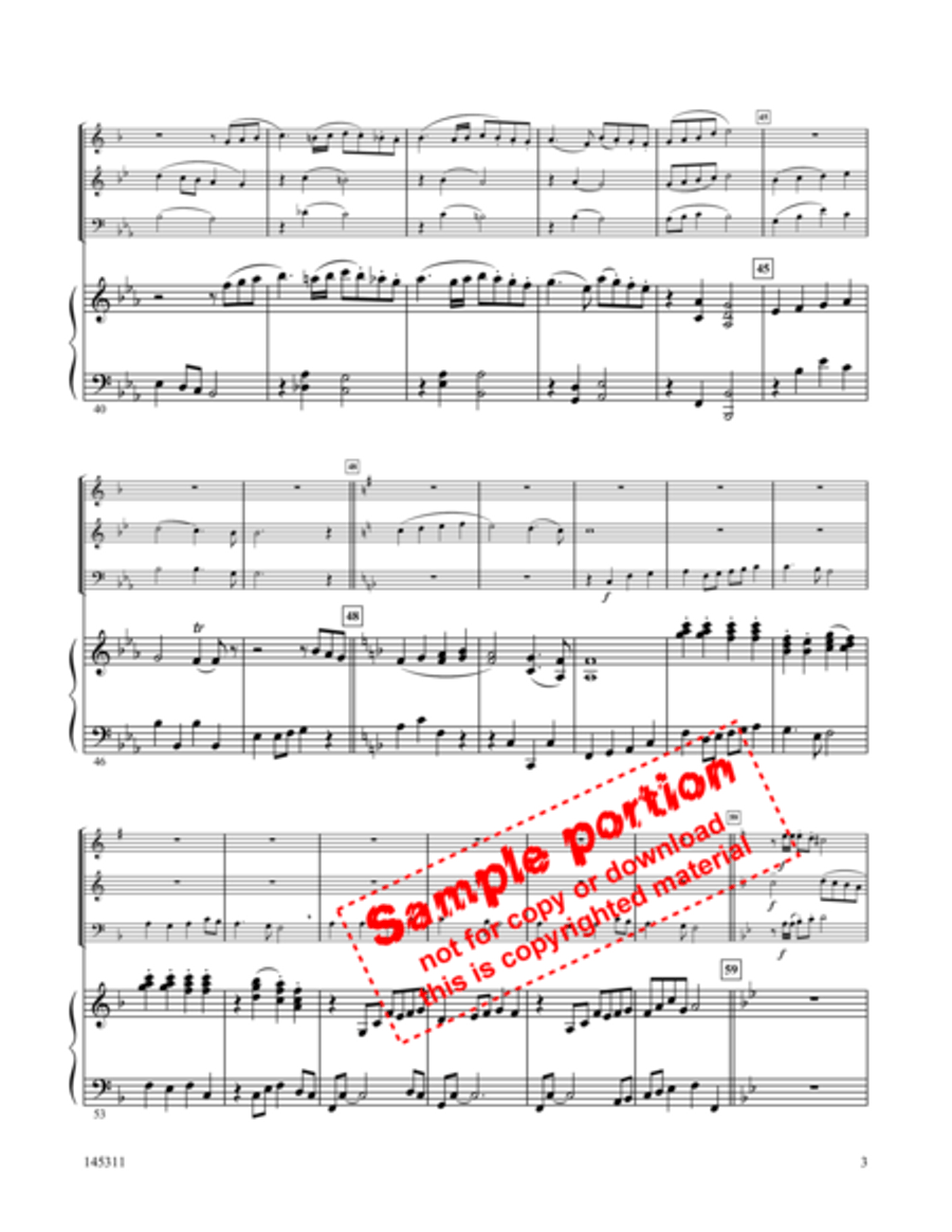 Angels We Have Heard Brass Trio scores gallery preview page 4