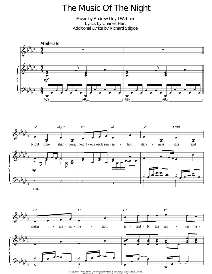 The Music Of The Night (from The Phantom Of The Opera)