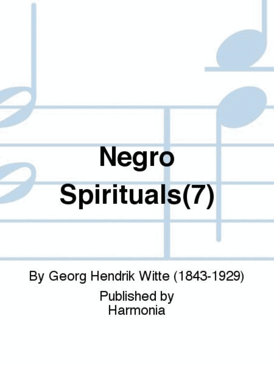 Negro Spirituals(7) Voice scores gallery preview page 1