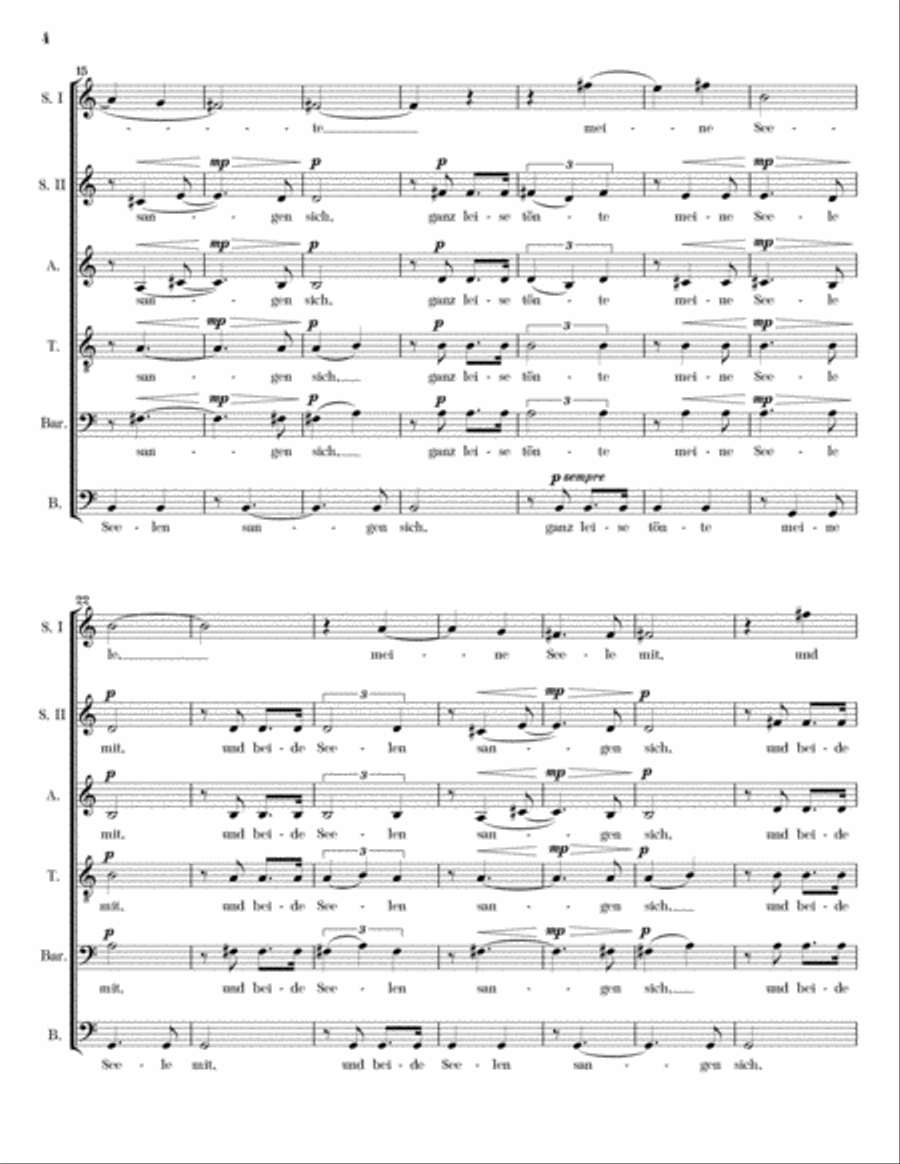 Drei Momente (Three Moments) SSATBarB Choir scores gallery preview page 4