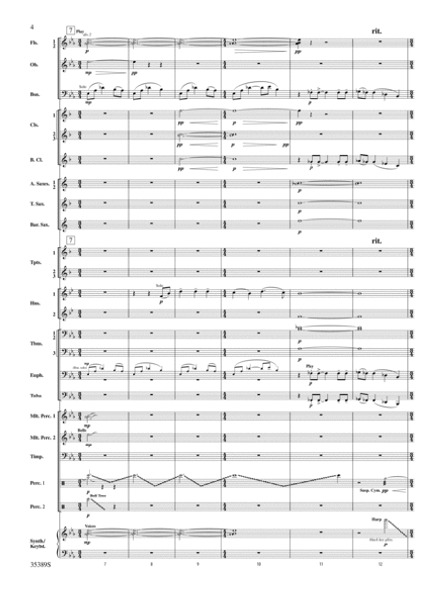 In Glorious Splendour: Score Concert Band scores gallery preview page 4