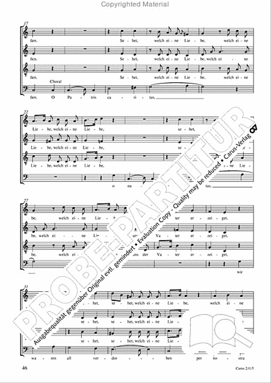 Carl Philipp Emanuel Bach & Gottfried August Homilius. Motets and Choruses Choir scores gallery preview page 48