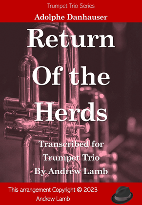 Book cover for Return of the Herds (for Trumpet Trio)