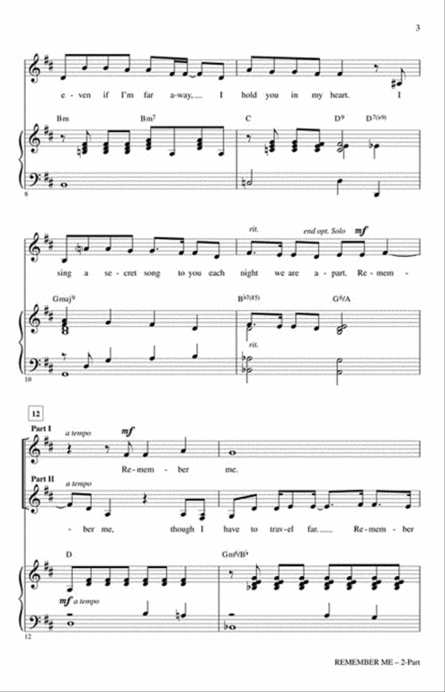 Remember Me 2-Part scores gallery preview page 3