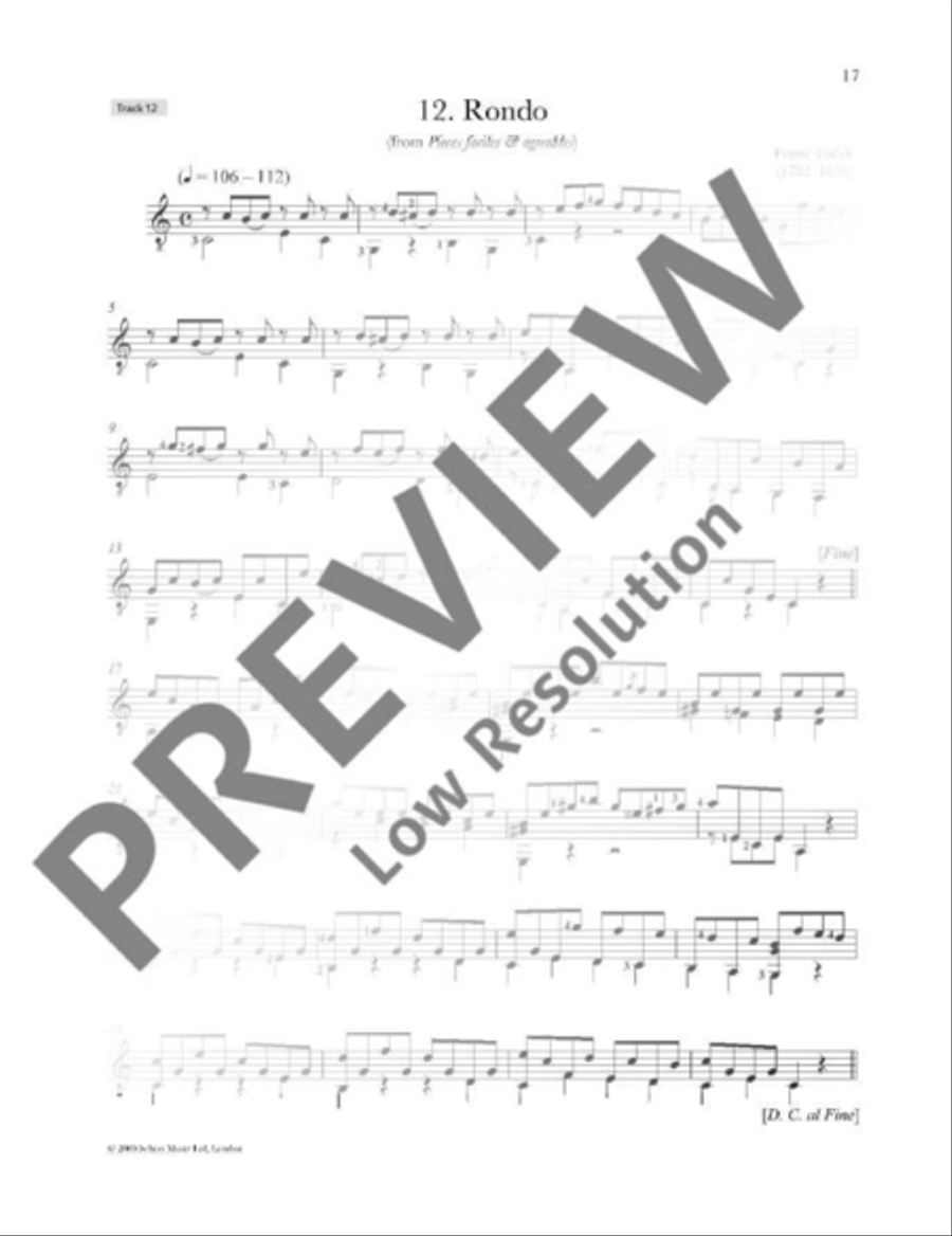Romantic Guitar Anthology Classical Guitar scores gallery preview page 18