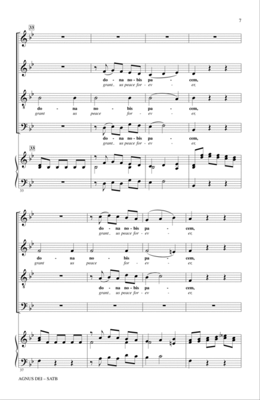 Agnus Dei Agnus Dei 4-Part scores gallery preview page 5