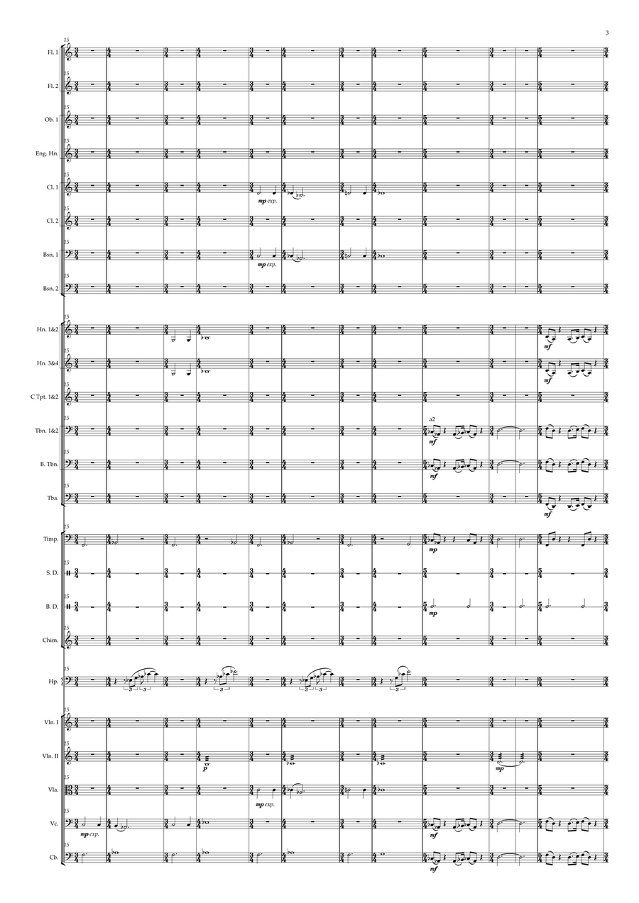 O Conde de Monte Cristo - Tone Poem for Orchestra Full Orchestra scores gallery preview page 6